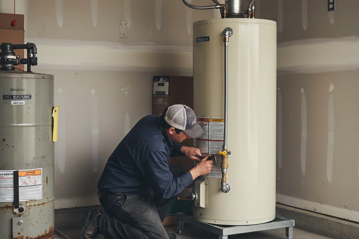 Water heater and shutoff valve replacement in Cleveland